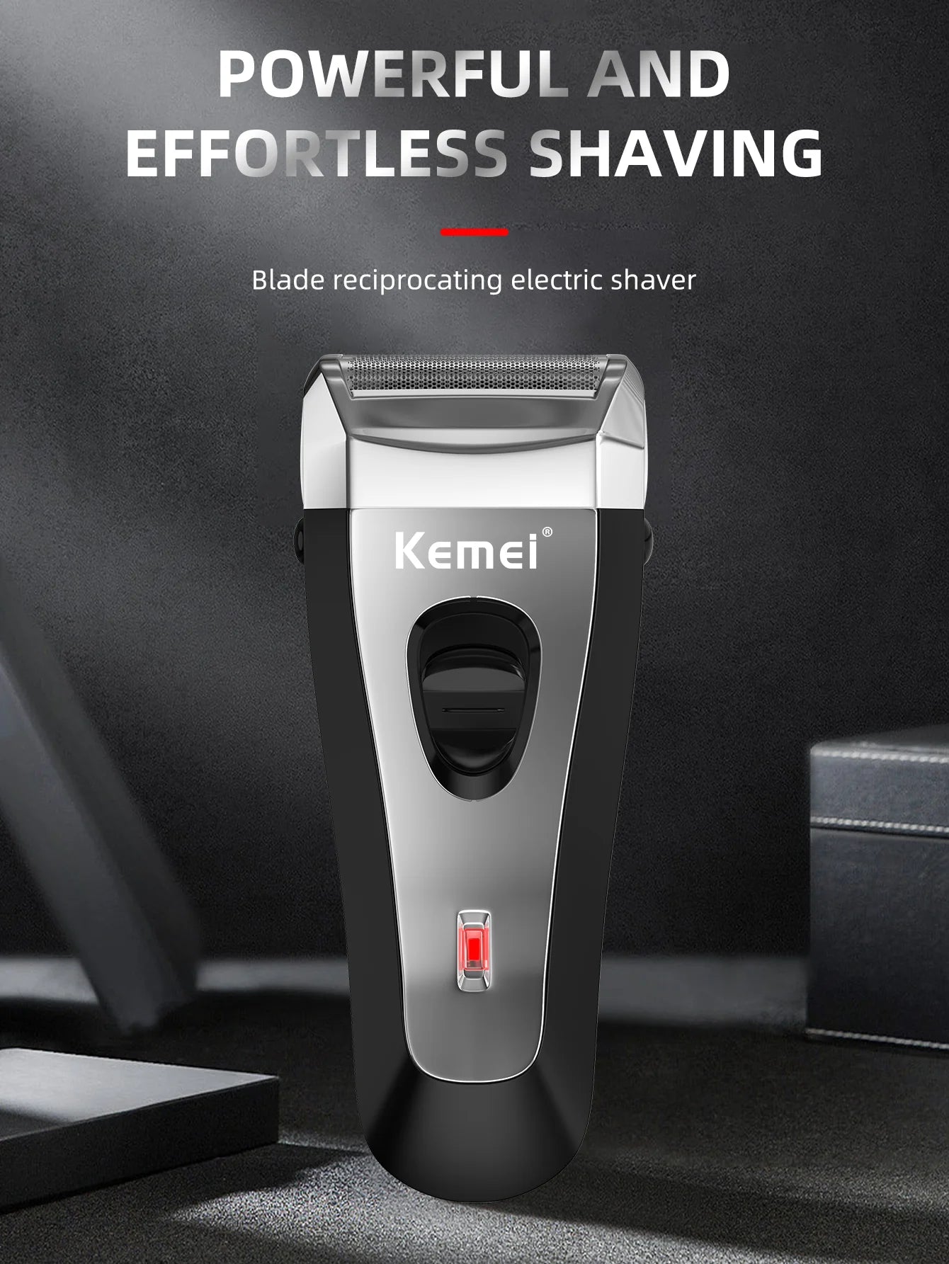 Kemei KM-9038 Foil Professional Electric Shaver Portable Razor Rechargeable Beard Trimmer USB Hair Shaving Machine for Men