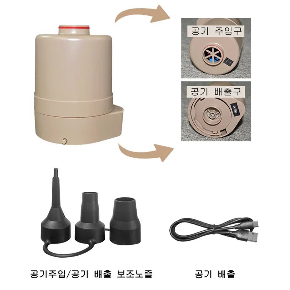 Glamping mats PVC inflatable sleeping mattress luxury 2 person camping bed mat built-in pump thicken mat interior air mattress