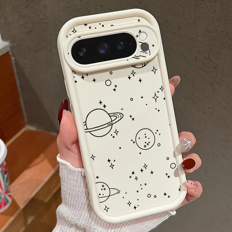 Cartoon Print Case For Google Pixel 10 8 Pro 9A 8A 10 9 Pro XL 7A Shockproof Soft Silicone Phone Protector Cover For Pixel 7 Pro