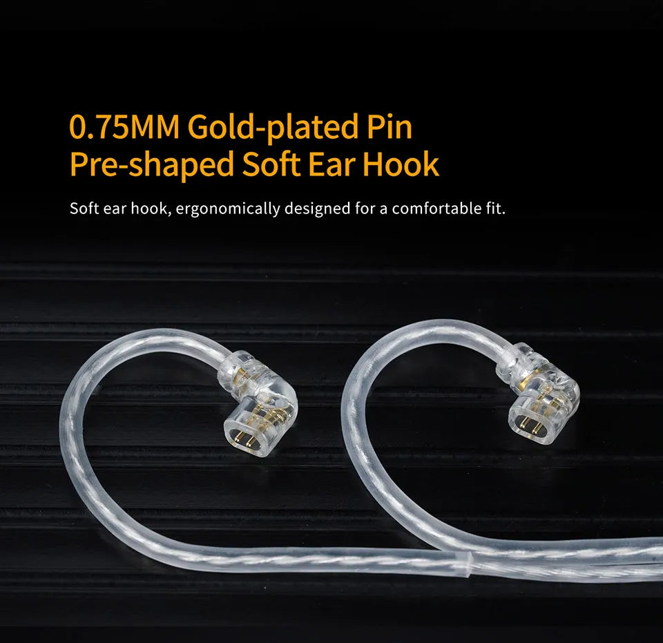 KZ Original Headphone Cable Type C Silver-Plated Upgrade Cable Replacement 2pin Earphone Wire For EDX Pro/ZS10 Pro/ZSN PRO