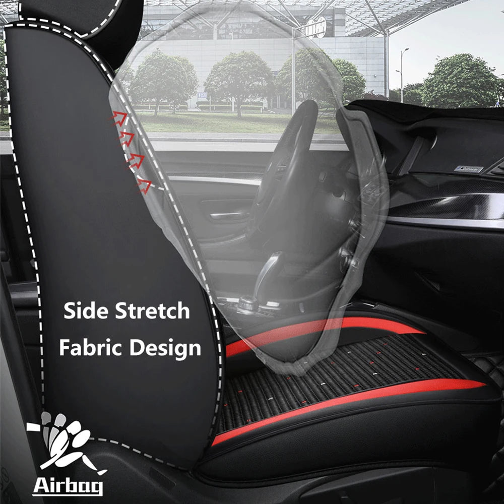 Black Car Seat Covers For Ford Focus 2 MK1 MK3 Mondeo MK4 Fiesta MK7 Fusion Kuga Ranger Explorer 5 Figo Taurus Auto Accessories