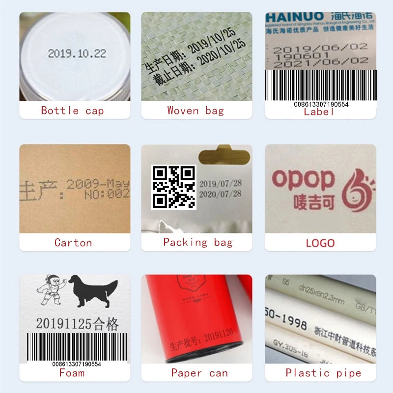 YAOMATEC 1790 12.7MM 28 Languages Code Date Number Logo High Quality Handheld Inkjet Printer Gun Portable Inkjet Coding Machine