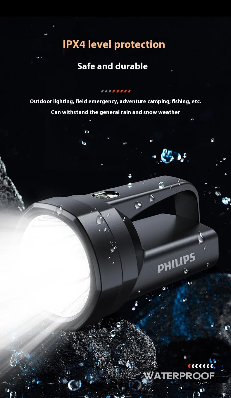 Philips new SFL3121 flashlight strong searchlight with side light can be used for a variety of lighting