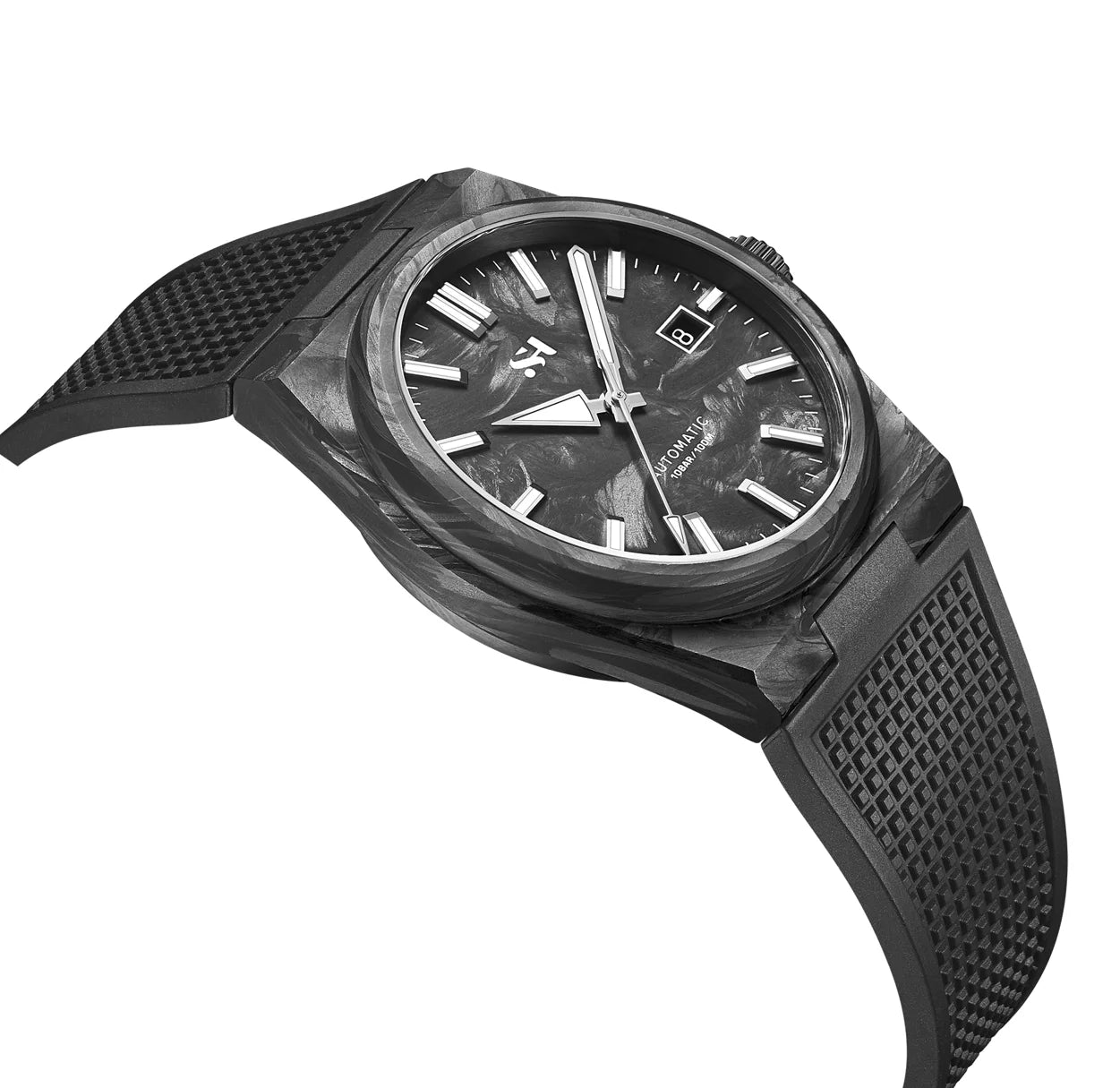 2024 New 40mm Carbon Automatic Watch Luxury 100m Waterproof Diver Watches PT5000 Diver Men Watch