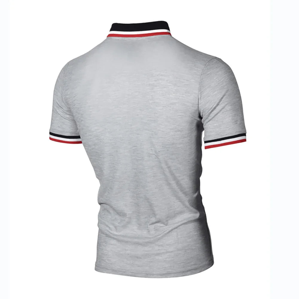 Summer Polos T-shirts Mens Breathable Sport Hiking Shirts Casual Golf Polos T-Shirt Short Sleeve Tops With Pocket Men's Clothing