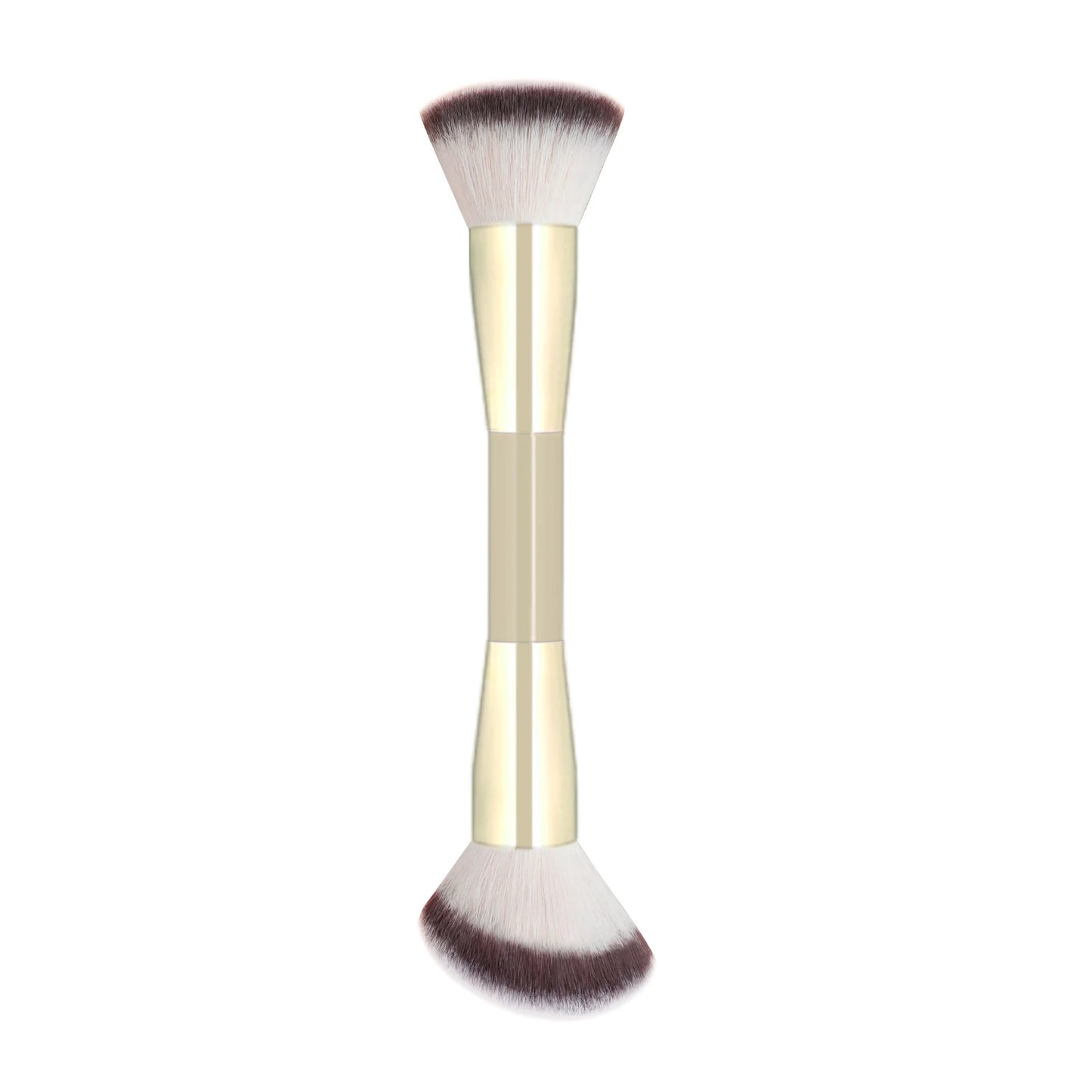 1pc Professional Makeup Brush Includes Dual-Ended Face Brushes Angled Brush Short Handle Foundation Brush