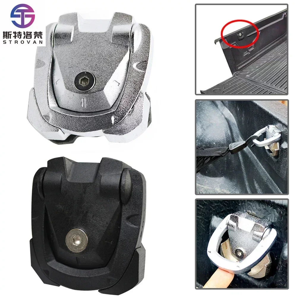 Car Trunk Hooks Organizer Rear Cargo Mounting Luggage Net Fixing Fastener Hooker Black White for Nissan Navara NP300