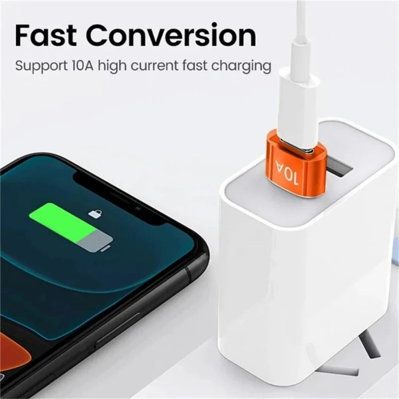 10A OTG USB 3.0 To Type C Adapter USB Female To Type c Male Fast Charging For Xiaomi Samsung Laptop PC Fast OTG USB C Connector