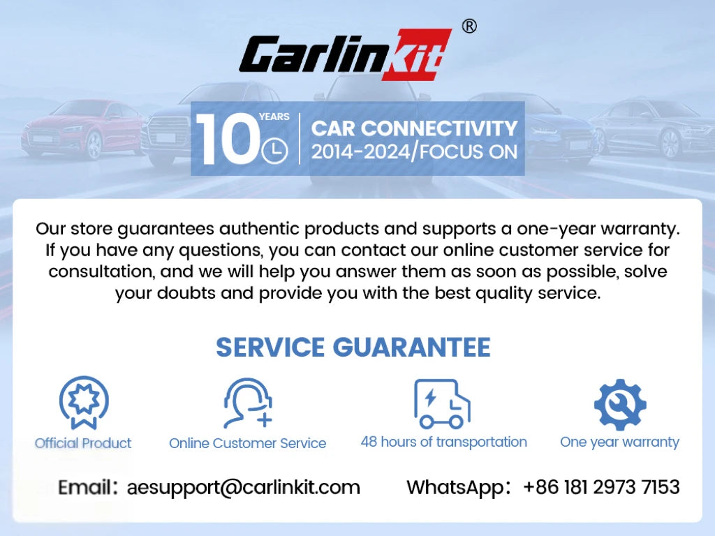 CarlinKit 5.0 Wireless CarPlay Android Auto Adapter 3 in 1 Wireless Car Adapter for Mazda Toyotal Peugeot Volvo Kia Spotify