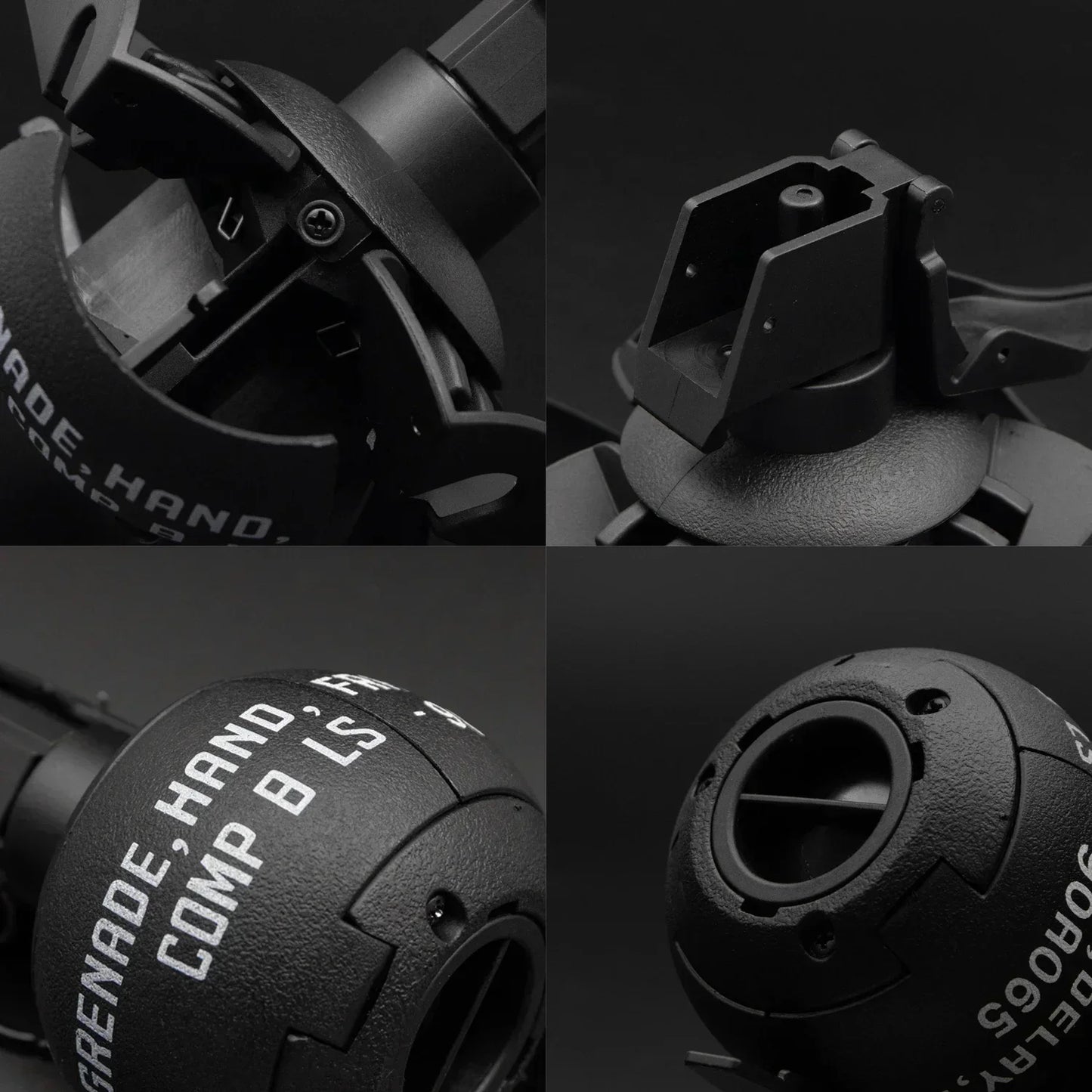 3pcs Tactical Smoke Grenade Grenade Model for CQB Airsoft Paintball Game M67 Burst Mine Water Grenade Bouncing Smoke Grenade