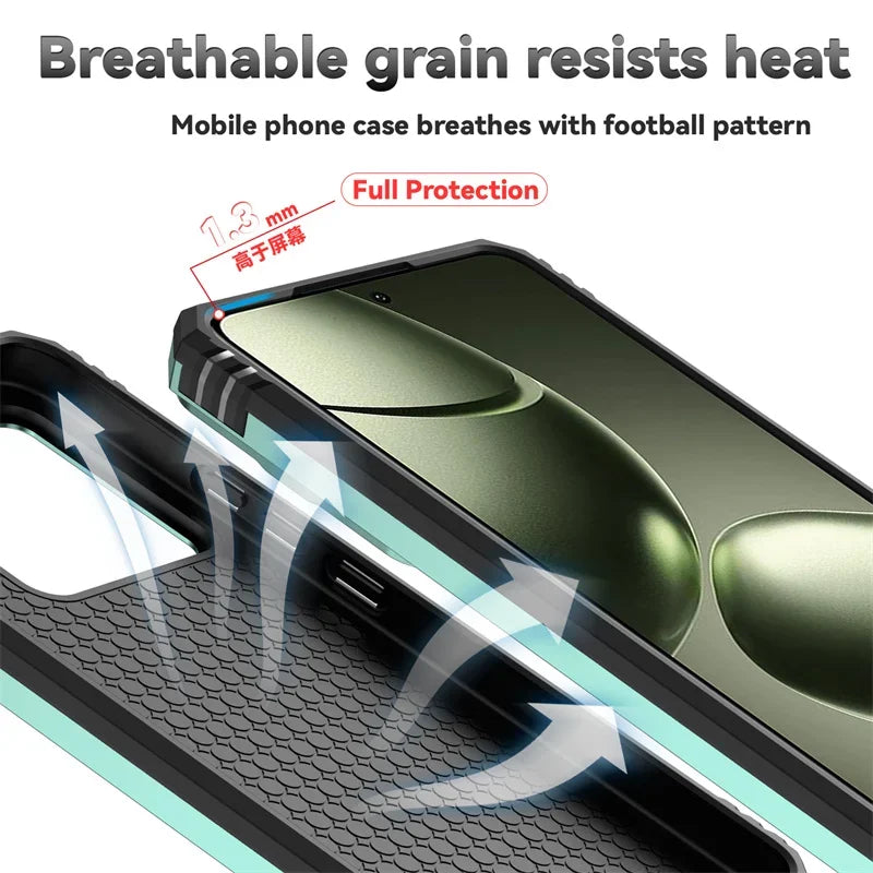 For Xiaomi 14T 13T Pro Case Ring Stand Car Magnetic Holder Phone Cover for Redmi 14C Case Shockproof Lens Protection Funda
