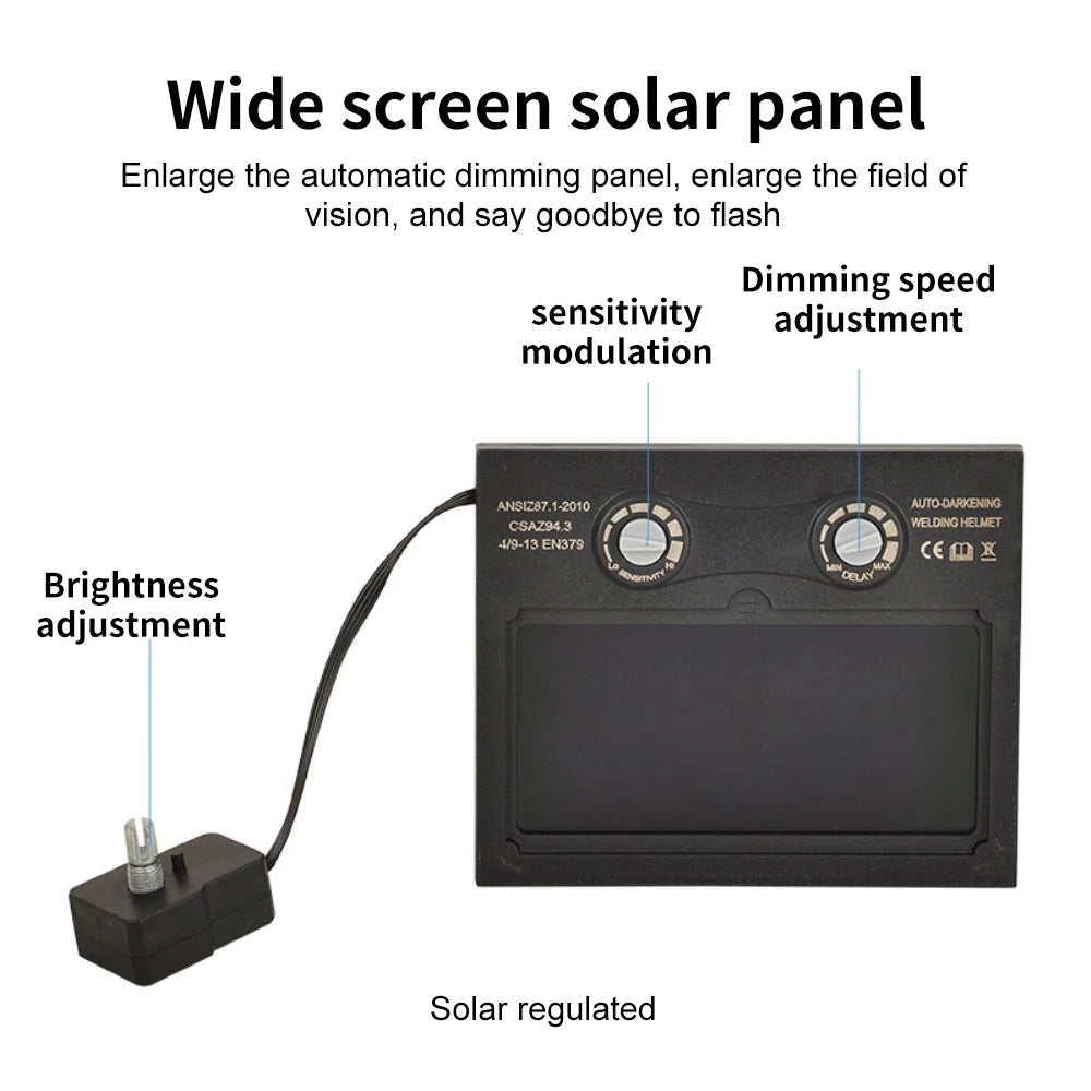 Electric Welding Protective Lenses Solar Dimming Protection Splash Proof Auto Darkening Filter Welding Glasses Accessories