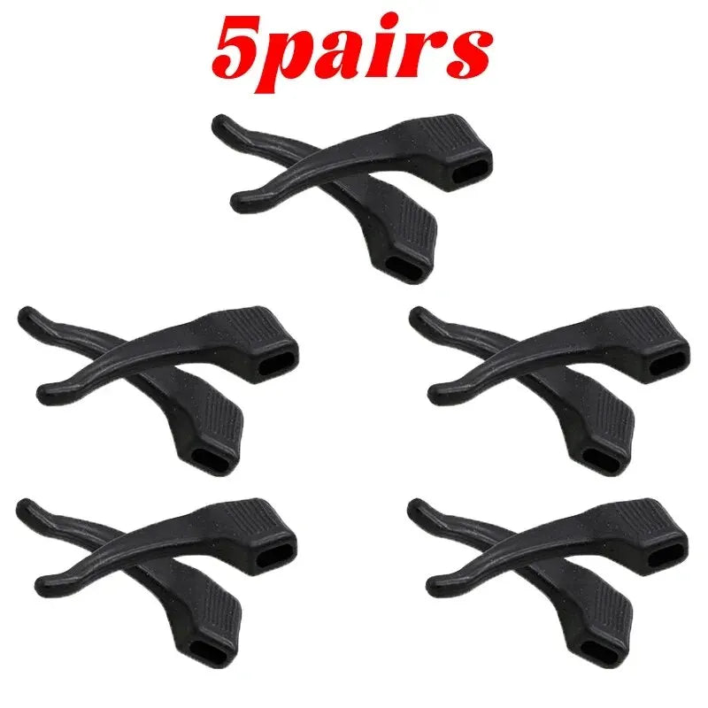 5 Pairs/lot Glasses Anti Slip Sleeve Silicone Ear Hook Fixation for Eyeglasses Sunglasses Anti Fall Hook Anti Slip Sleeve