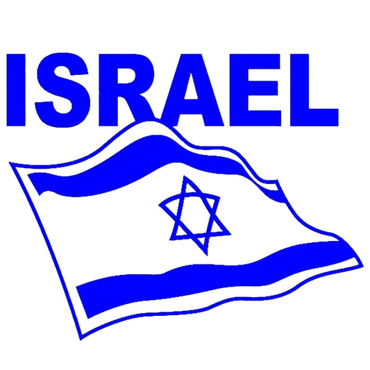 Flag of Israel Vinyl Decal Car Stickers Waterproof Decoration Auto Styling For Truck Vans Motorcycle