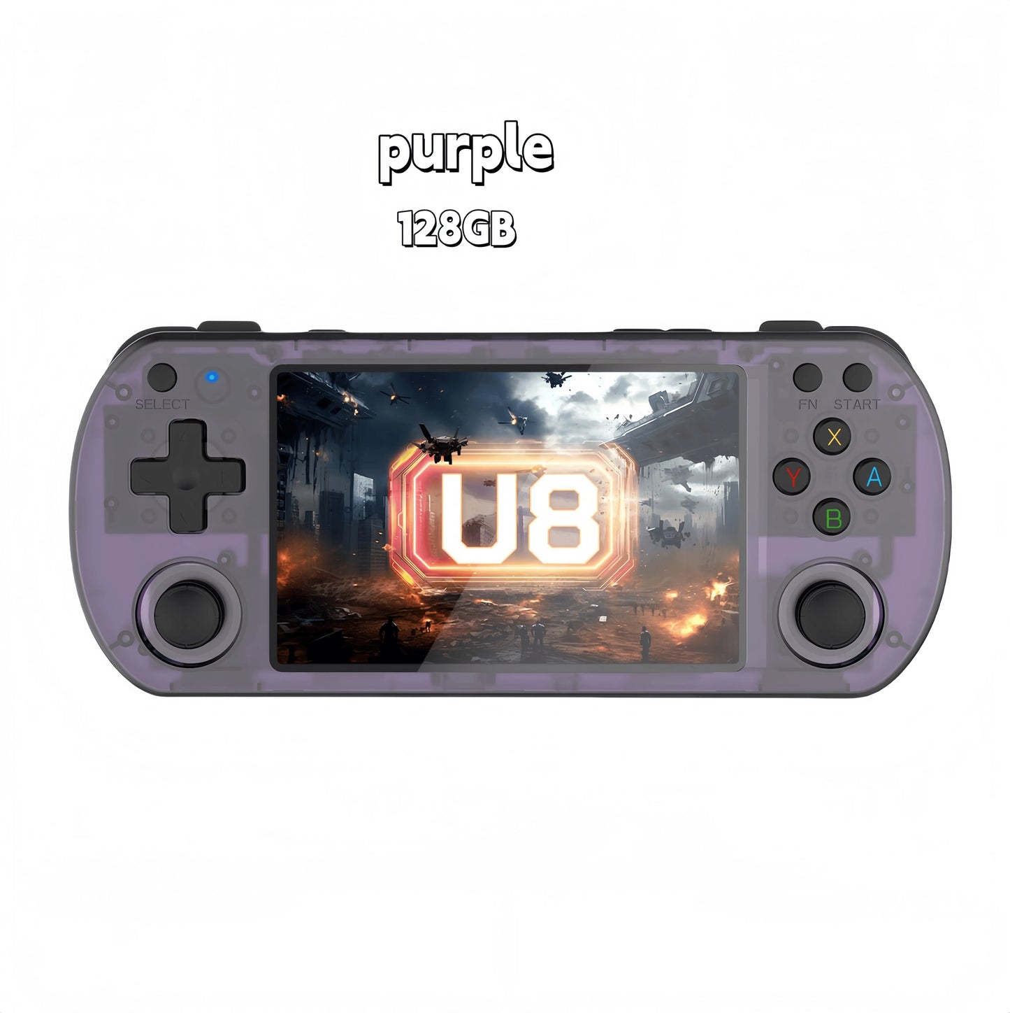 Open Source U8 Retro Handheld Video Game Console Linux System 4.0 Inch IPS Screen Portable Pocket Video Player 128GB Games
