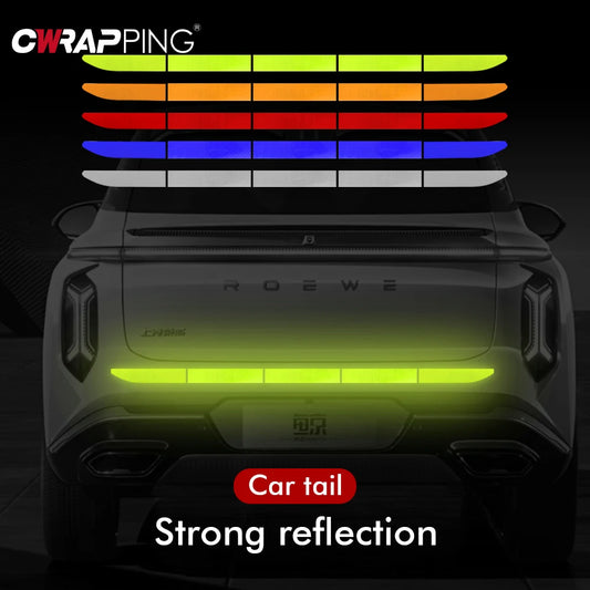 Reflective Car Sticker 90cm Reflective Warning Safety Tape Anti Collision Night Warning Reflective Sticker for Automobile Trunk