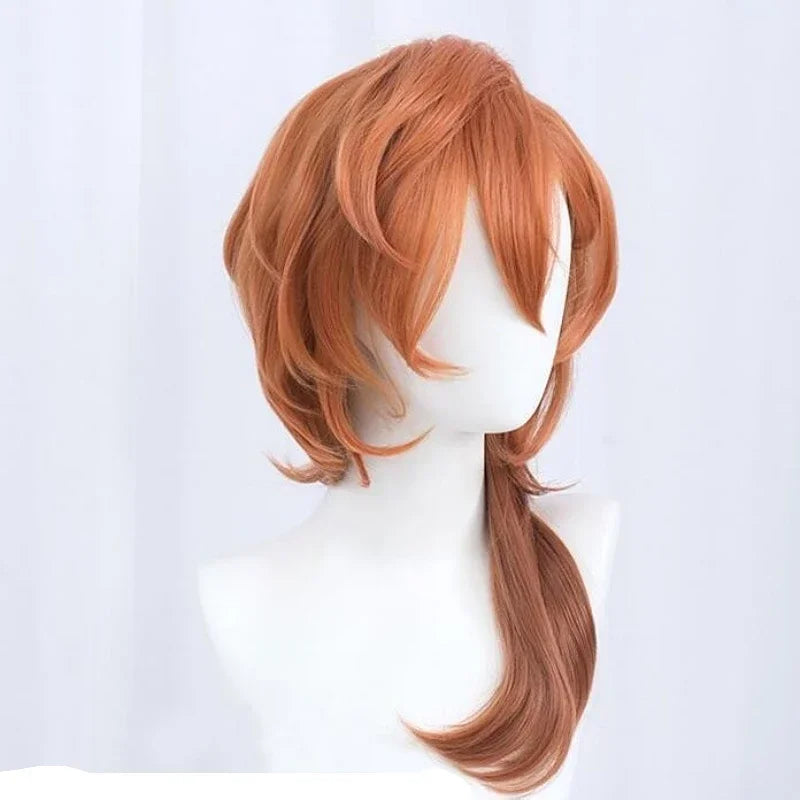 High Quality Anime Bungo Stray Dogs Chuya Nakahara Chuuya Cosplay Wig Heat Resistant Synthetic Hair Wigs