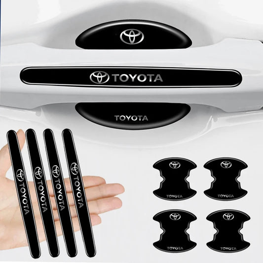 4/8Pcs/Set Car Handle Scratch Resistant Protective Film Door Stickers Car For Toyota Corolla Camry Rav4 Yaris hilux Prius Auris