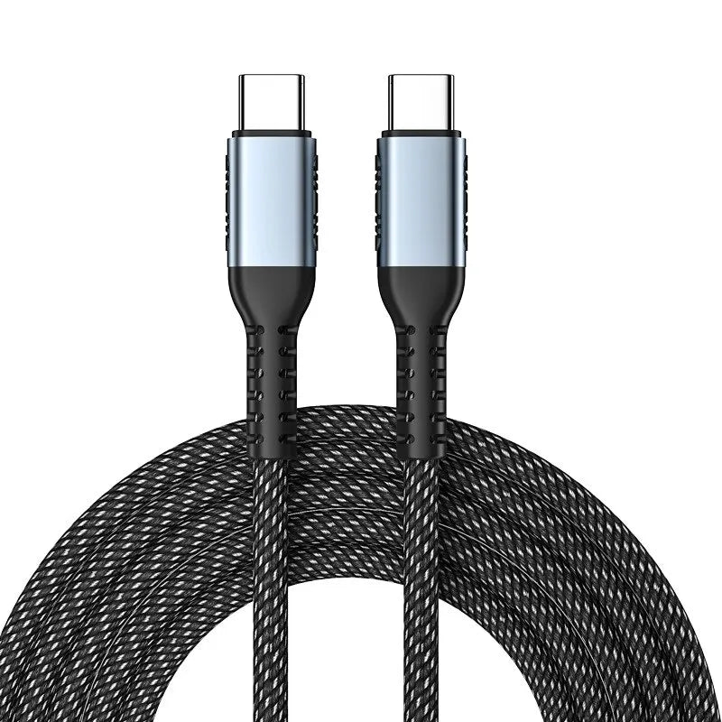 100W 6A Fast Charging Type C To Type C Cable for Samsung Xiaomi Redmi Charger USB C Cable for MacBook Pro iPad Pro Data Cable