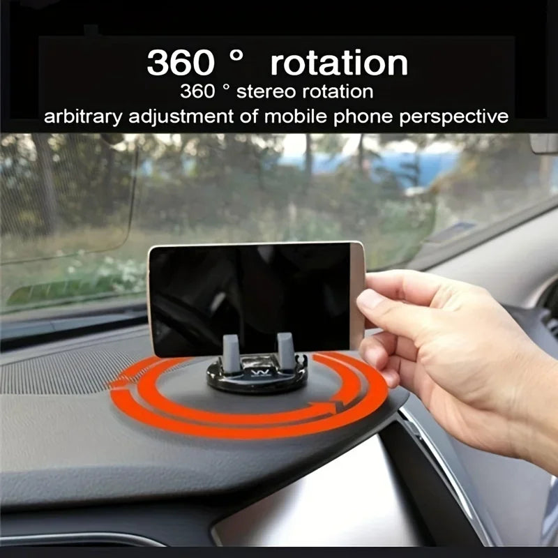 Mini 360 Rotatation Car Phone Holder Stand Anti-Slip Mobile Phone Car Mount Dashboard Bracket Univeral Desktop Mobile Holders