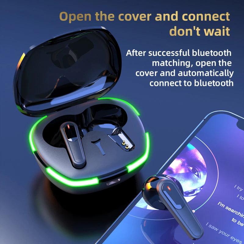 Original Pro 6 TWS Bluetooth Earphones In-ear Stereo Noise Cancelling Earbuds with Mic Wireless Headphones Bluetooth Headset