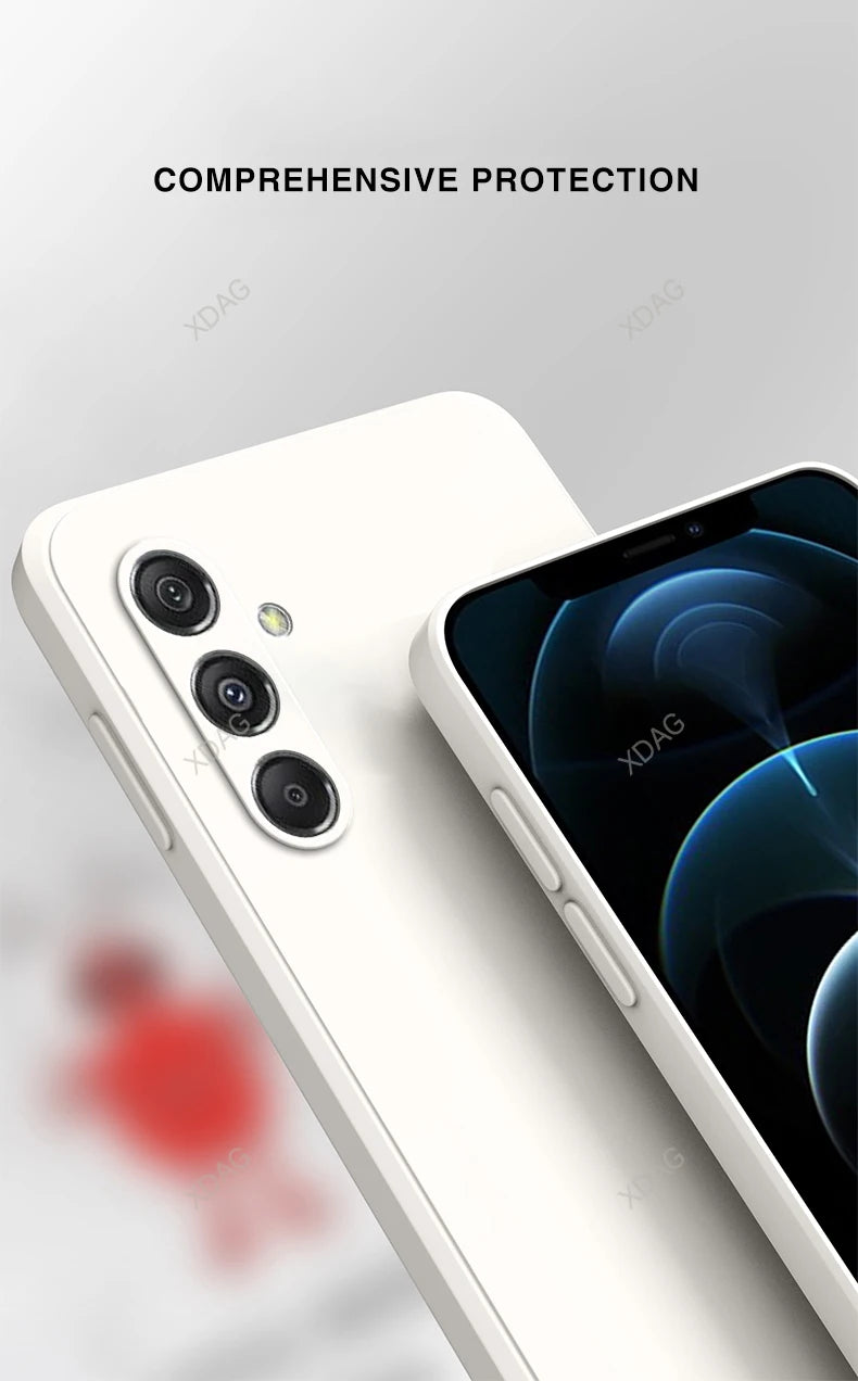 Original Phone Case for Samsung Galaxy M35 5G 6.6" SM-M356B SM-M356B/DS Soft Simple Liquid Silicone Camera Protection Back Cover