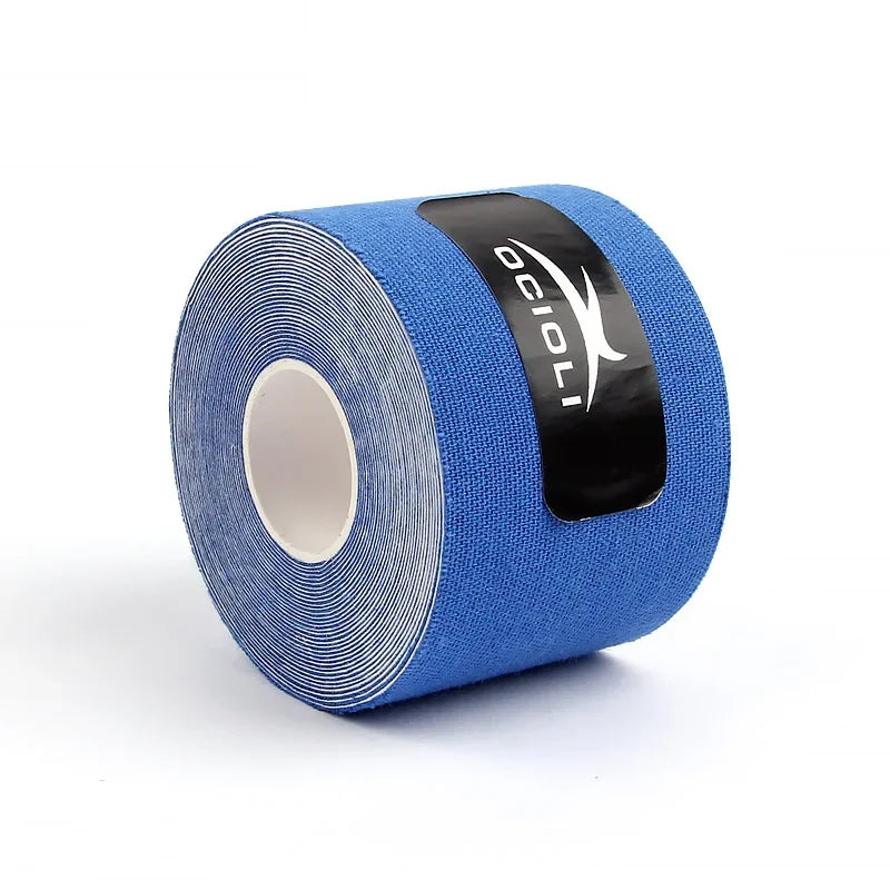 5 Pieces 5mx5cm Kinesiology Tape Sports Safety Tape Bandage Strain Injury Support Waterproof Elastic Physio Kinesiotape Patch