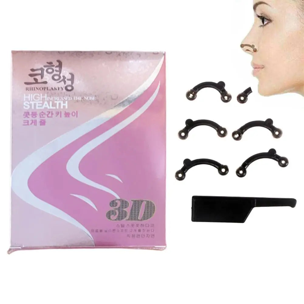 A set Beauty Nose Up Lifting Bridge Shaper Nose Clip Nose Bridge Straightening Nose Curler Massage Tool Nose Shaping Clip