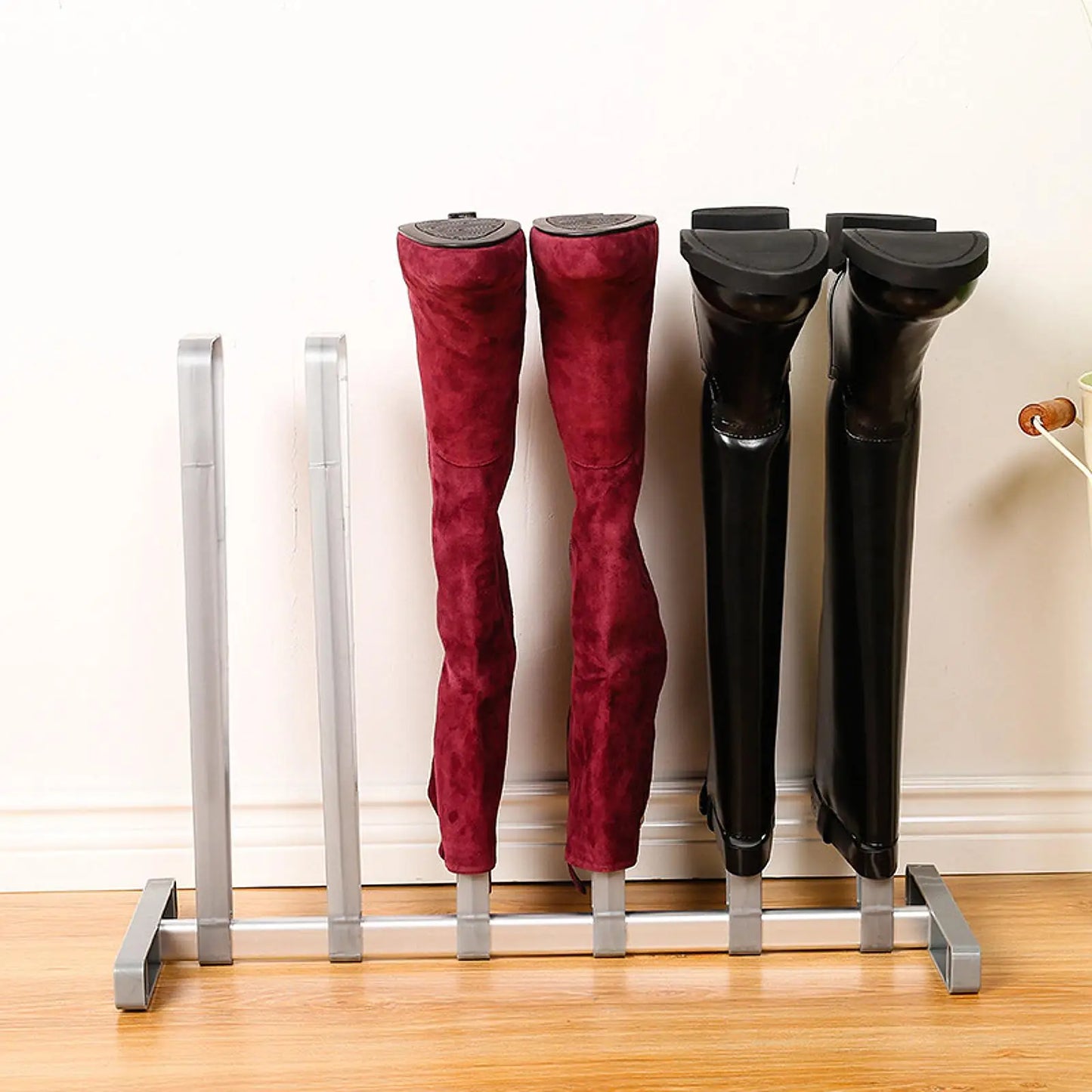 Boots Rack Adjustable Footwear Organizer Accessories Easy to Install Shoes Organizer Freestanding Shoes Rack for Dorm Room