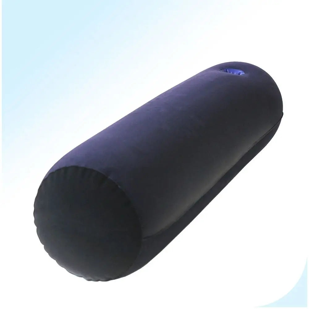Couples Gifts PVC Flocking Silicone Pillow Blue+Black Cylinder Magic Cushion Inflatable Soft Relax Cushion Love