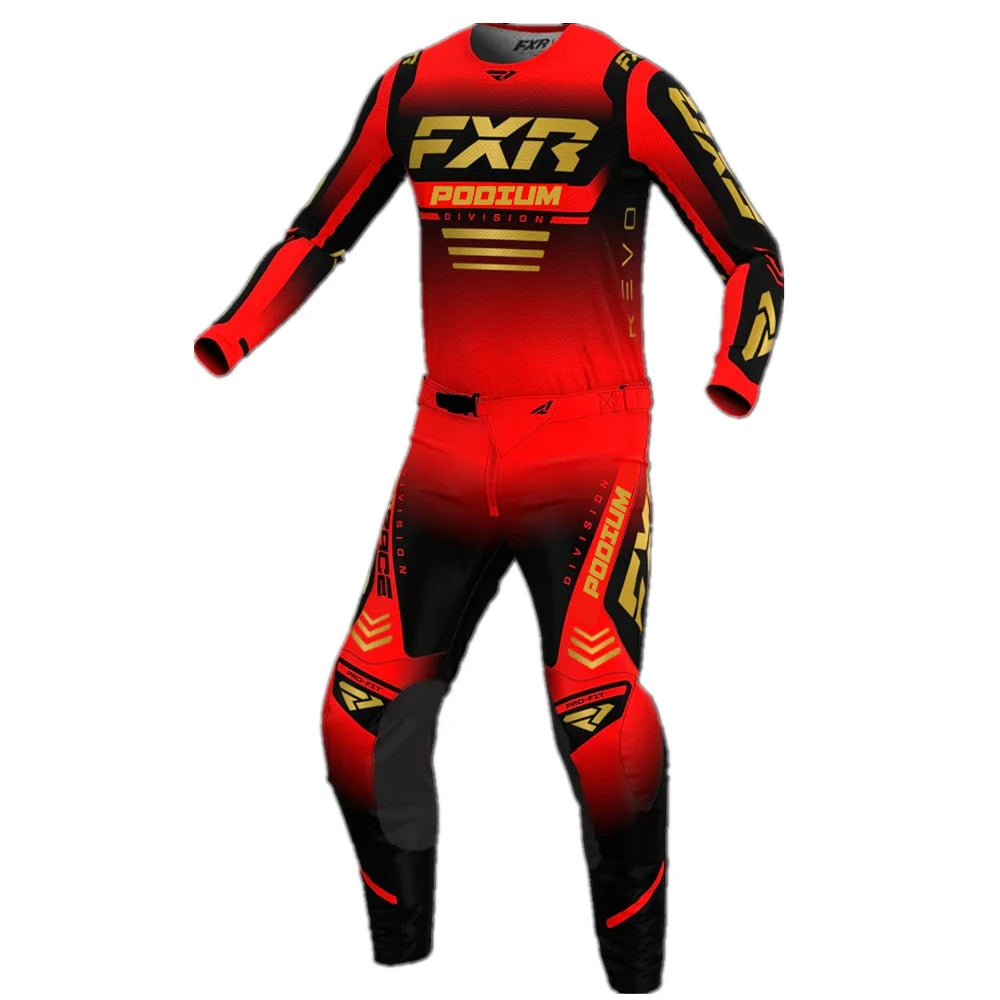 2024 Podium FXR MX Gear Set Top Motocross Dirt Bike Jersey Set Off Road Motorcycle Combos