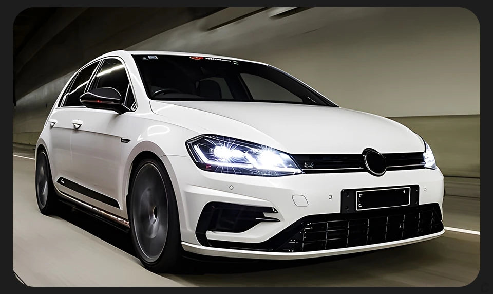 AKD 2 PCS For Golf 7.5 2018-2021 Golf7.5 MK7.5 LED Auto Headlight Assembly Upgrade R-Line Style Design LHD RHD Tool Accessories