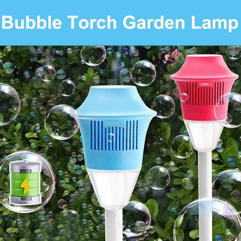 Rechargeable Bubble Maker With Stand With Night Light And Music Bubble Torch Automatic Vertical Bubbles Machine