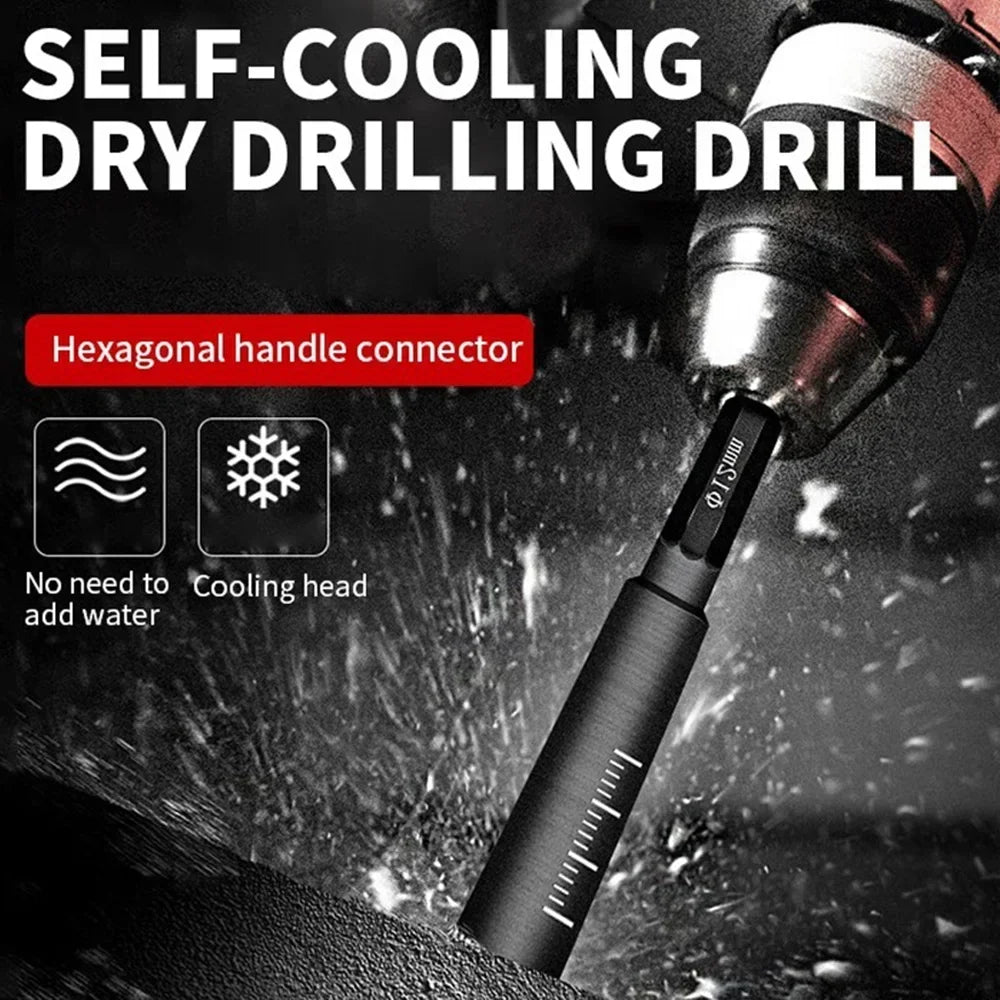 STONEGO 1PC Brazing Diamond Bit - Dry Drill for Tile, Marble, Granite, Cooled by Wax