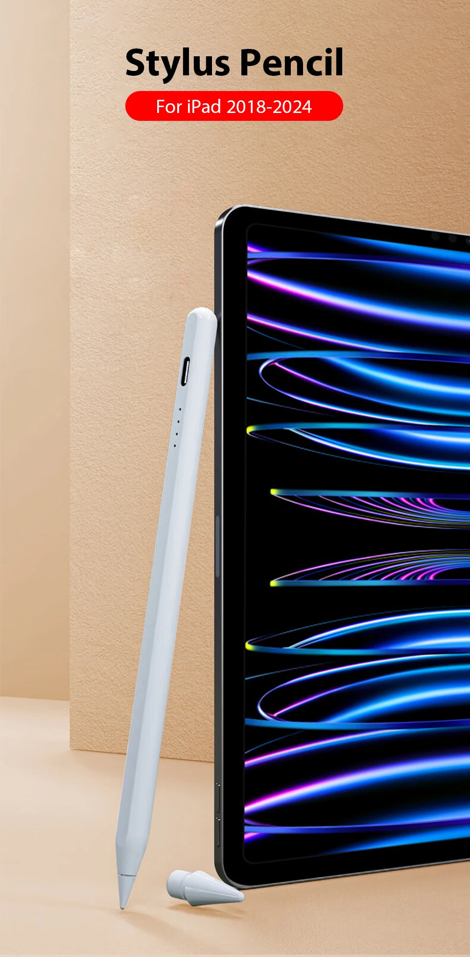 Stylus For Android, iOS, Windows, IPad, Apple Pencil Accessories, Universal Stylus For Tablets And Phones