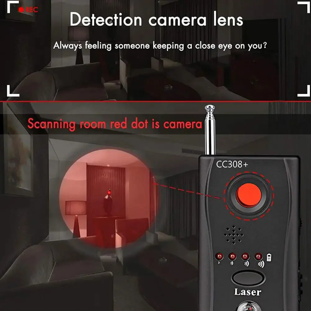 New K18 Multi-function 1MHz-6.5GHz Anti-Candid Cam Wireless Lens Device Finder GSM Audio Bug Finder GPS Signal RF Tracker Detect