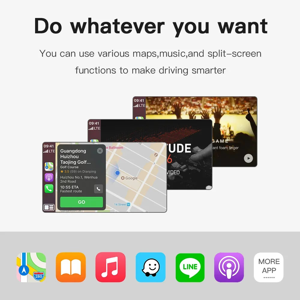 Wireless  Carplay adapter Android Auto For Peugeot&Citroen SMEG&MRN NAC 508 308 208 3008&C4 DS3 DS5 Support Reverse Camera