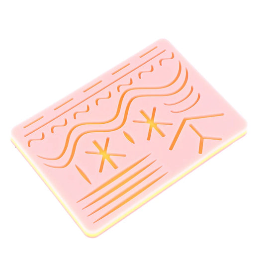 Skin Suture Kit Training Model Medical Silicone Suture Practice Pad Surgical Suture Pad Human Traumatic Skin Model