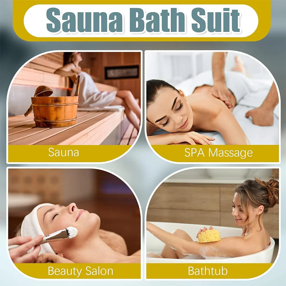 20 PCS Disposable Body Wrap PE Sauna Bath Plastic Bag Body Far Infrared Sauna Wrap for Women Men Spa Bathtub Weight Loss Detox