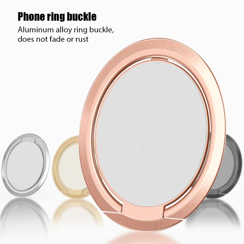 Universal Finger Ring Holder Stand Grip 360 Degree Rotating for Mobile Phone Support Car Magnetic Phone Back Sticker Pad Bracket