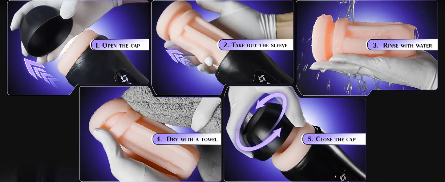 Realistic Vagina Automatic Male Sucking Masturbator  with LED Display Pocket Pussy 9 Vibration Penis Massager Adult Sex Toys 18