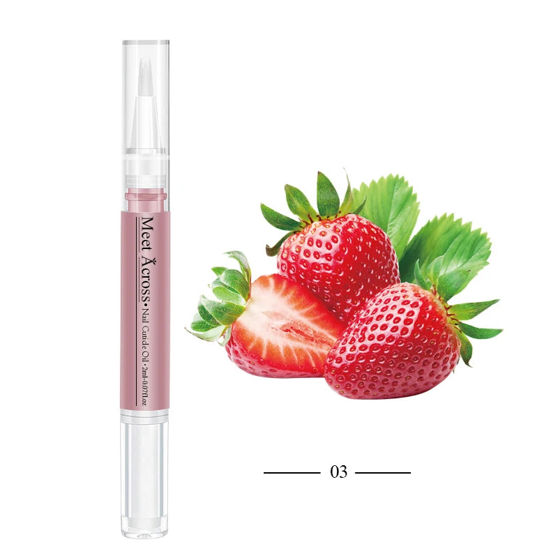 Nail Nutrition Oil & Cuticle Oil Pen Nail Care Fruit Flavor Cuticle Revitalizer Treatment Manicure Soften Skin Protection