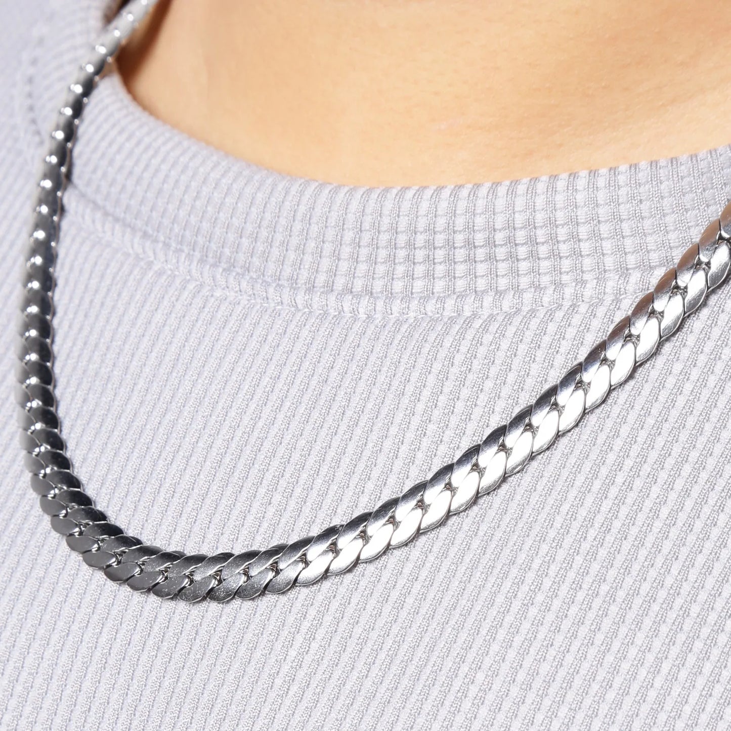 3-8MM Width Stainless Steel Chain Necklace For Men Women Gold Color High Quality Waterproof Choker Hip Hop Jewelry Gift
