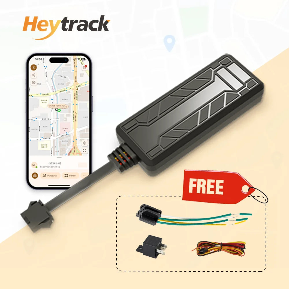 GPS Tracker Vehicle GPS Tracking Device for Car Motorcycle Mini GPS GSM ACC Alerts with Free Real Time Tracking APP with Relay