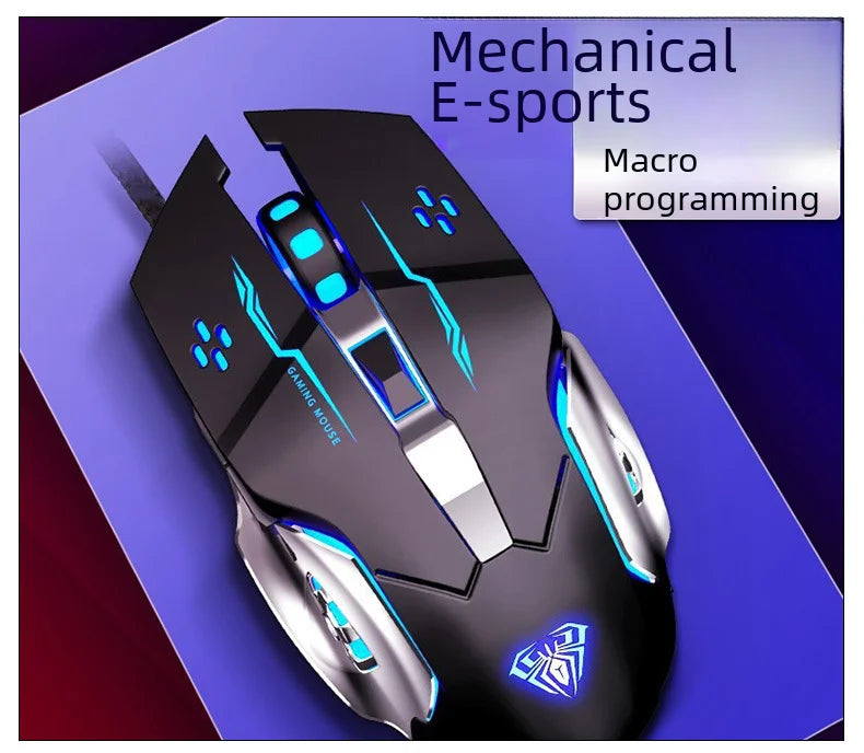 Rechargeable Wireless Mouse Gaming Computer Silent Bluetooth Mouse USB Mechanical E-Sports Backlight PC Gamer Mouse For Computer