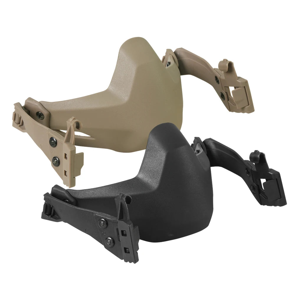 BOOIU Tactical Fast Helmet Half Mask Hunting Military Cs Game Live Paintball Shooting Helmet Mask Helmet Accessories Equipment