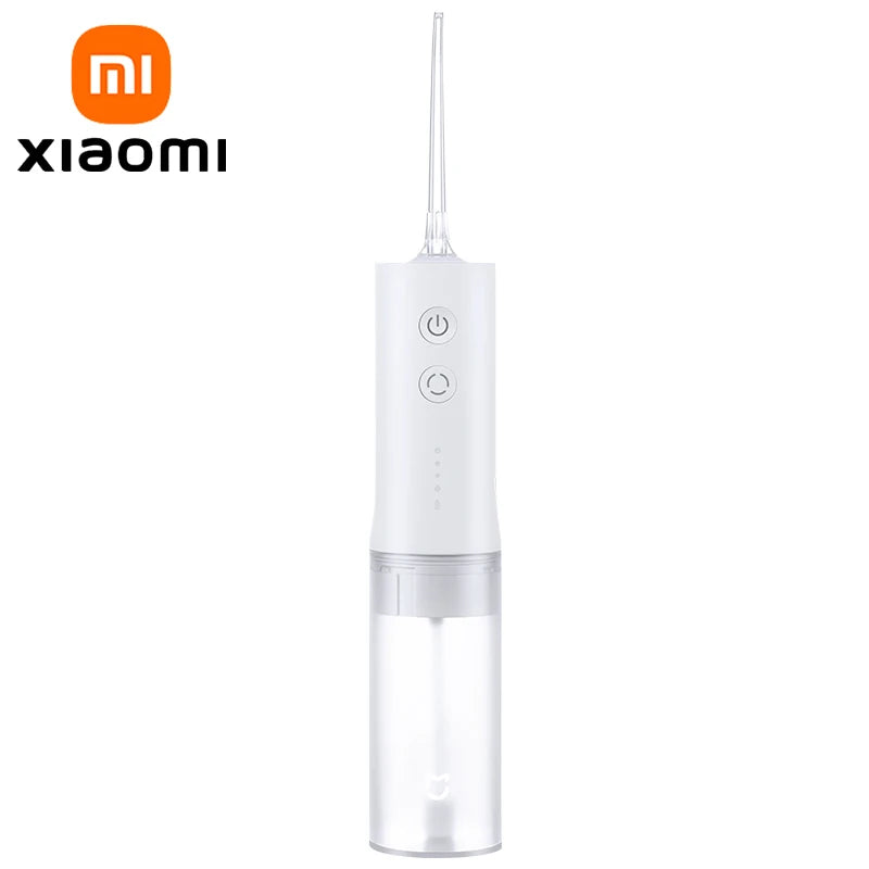 XIAOMI MIJIA Portable Oral Irrigator,4 Mode 200ML Rechargeable Flossers IPX7 Waterproof Cleaning Electric Flossing Picks Machine