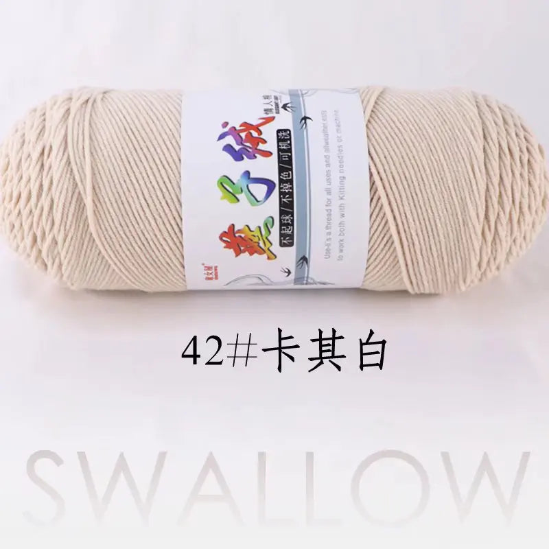 1Pc 200g Milk Cotton yarn for hand knitting Acrylic Crocheting Thread Yarn Crochet Doll sweater bag blanket slipper