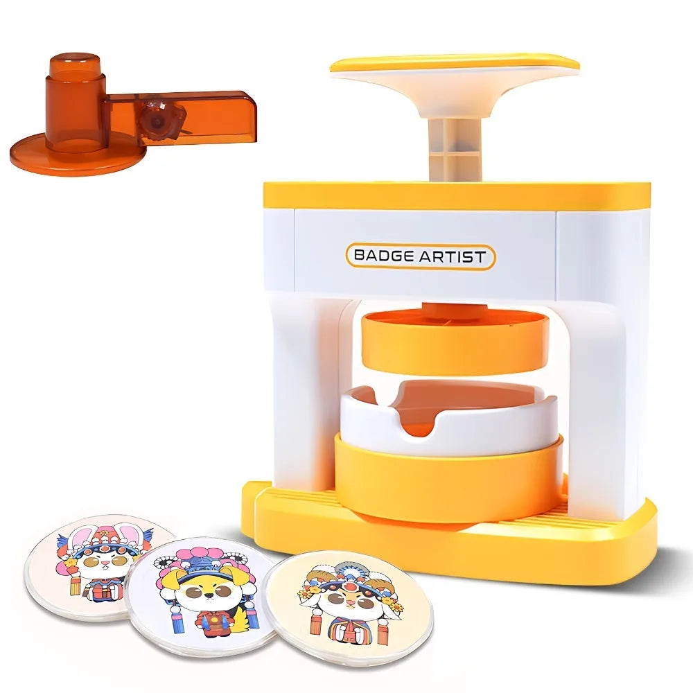 98Pcs Durable 55mm Badge Machine No Assembly Complete Button Maker Portable Craft Machine Pin Making