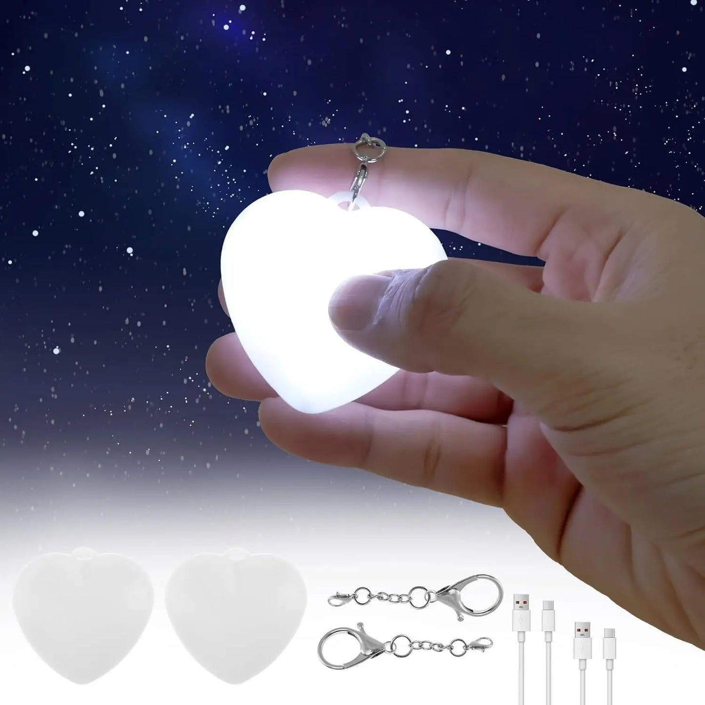 1pcs Purse Light Touch Sensitive LED White Lighting Charging Lamp Handbag with Automatic Sensor  Heart Light Gift Ideas